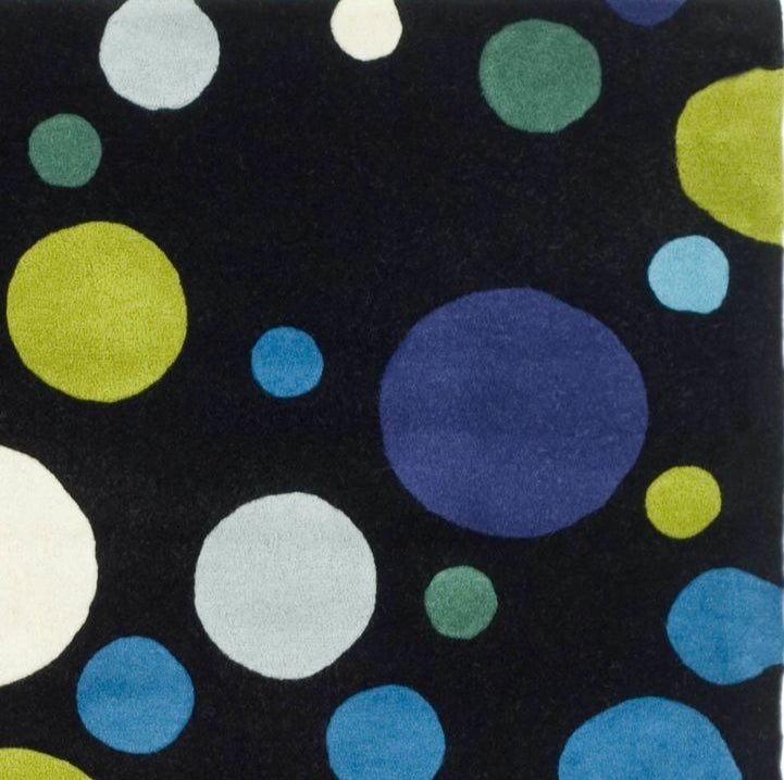 Tropical Hue Handmade Tufted Wool Carpet - CloseUp