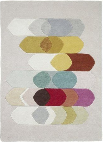 Ivory Loop Handmade Tufted Wool Carpet - Headshot