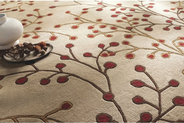 Ocean Frame Handmade Tufted Wool Carpet - CloseUp
