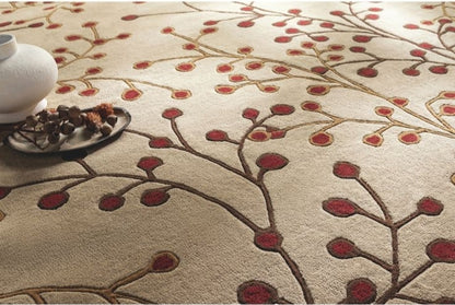 Ocean Frame Handmade Tufted Wool Carpet - CloseUp