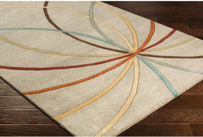 Crimson Dash Handmade Tufted Wool Carpet - Floorshot