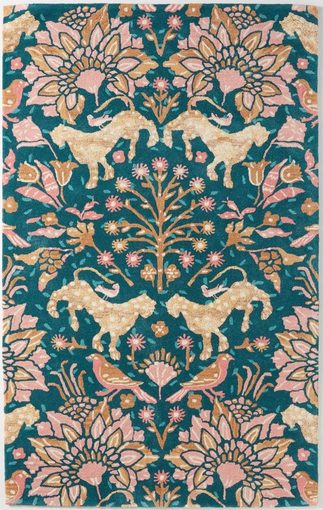 Pastel Dream Handmade Tufted Wool Carpet - Headshot
