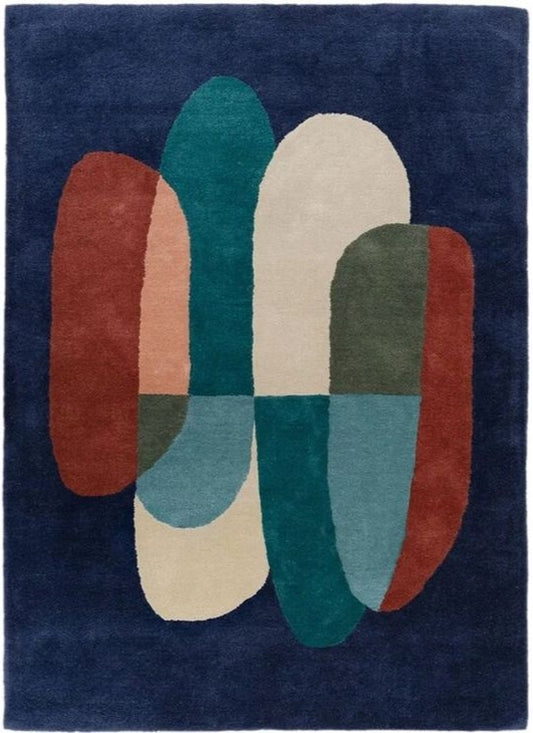 Moonlight Blink Handmade Tufted Wool Carpet - Headshot
