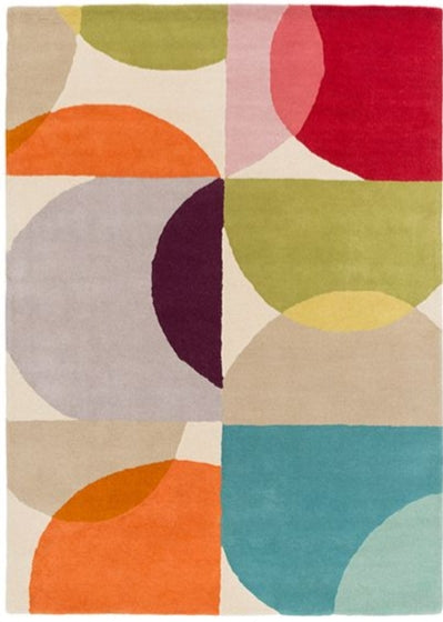 Apricot Slide Handmade Tufted Wool Carpet - Headshot