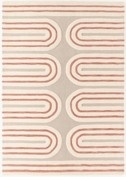 Olive Tint Handmade Tufted Wool Carpet - Headshot