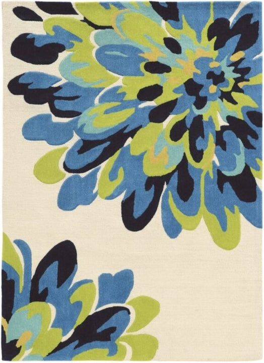 Blossom Shade Handmade Tufted Wool Carpet - Headshot