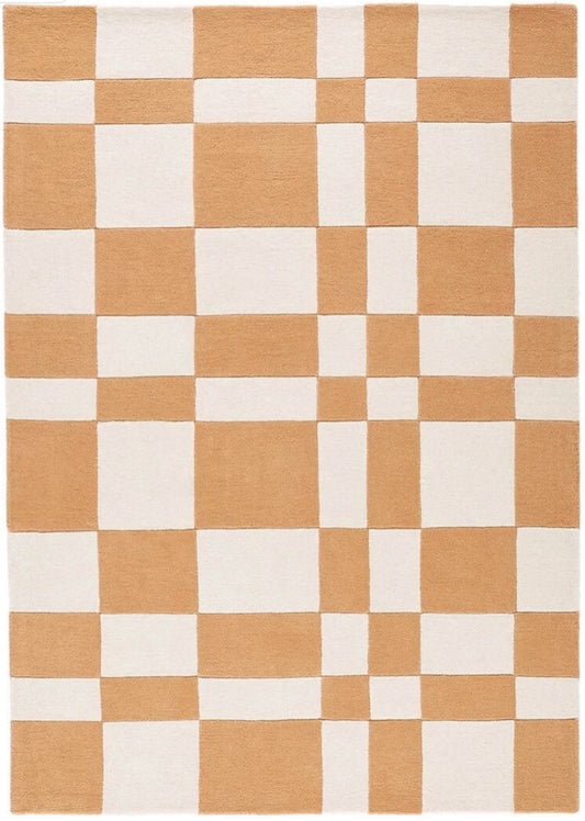 Dusky Glint Handmade Tufted Wool Carpet - Headshot
