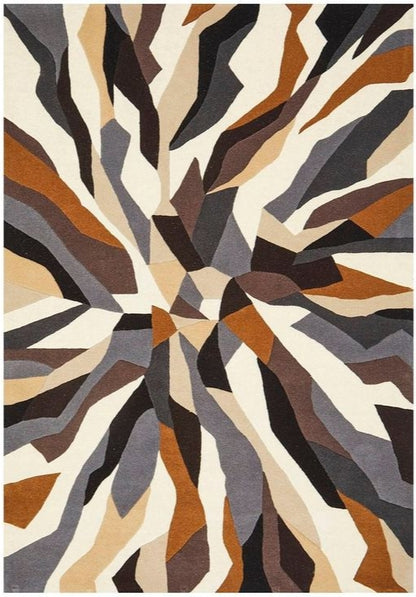 Nest Whirl Handmade Tufted Wool Carpet - Headshot