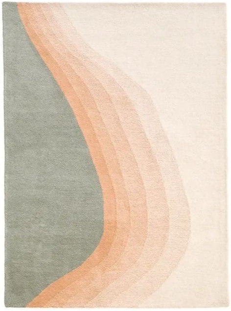 Depth Slide Handmade Tufted Wool Carpet - Headshot