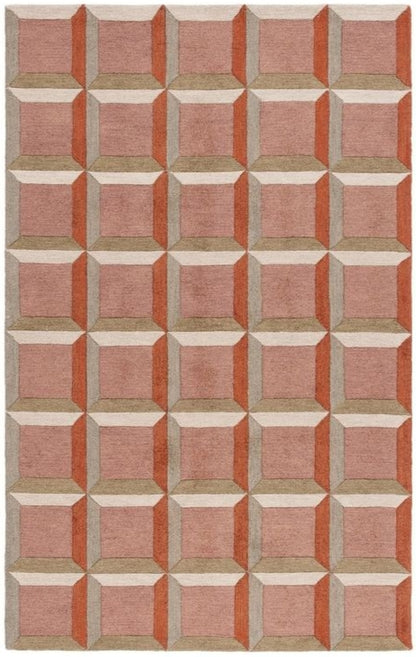 Scene Burst Handmade Tufted Wool Carpet - Headshot