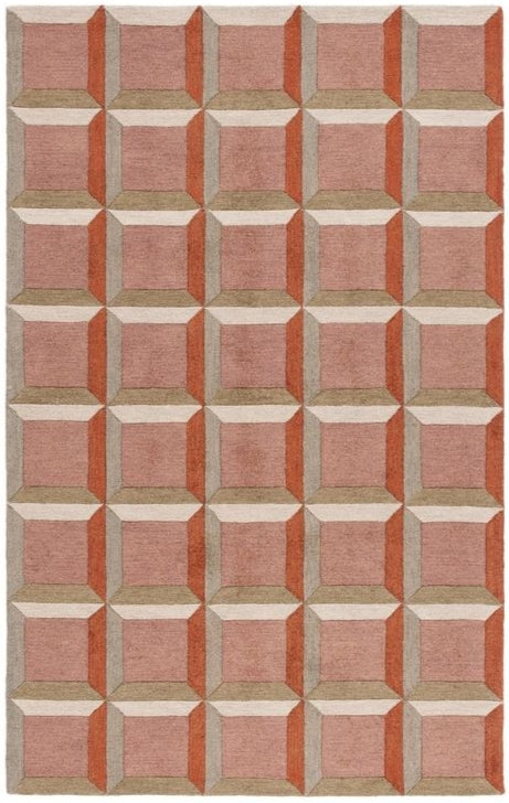 Scene Burst Handmade Tufted Wool Carpet - Headshot