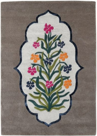 Shell Feather Handmade Tufted Wool Carpet - Headshot