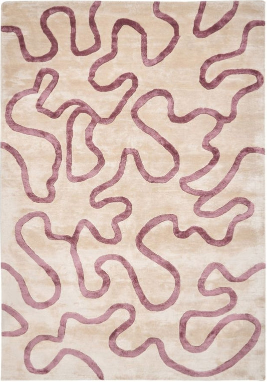Stripe Sparkle Handmade Tufted Wool Carpet - Headshot