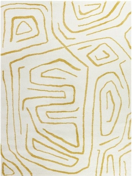 Crack Drupple Handmade Tufted Wool Carpet - Headshot