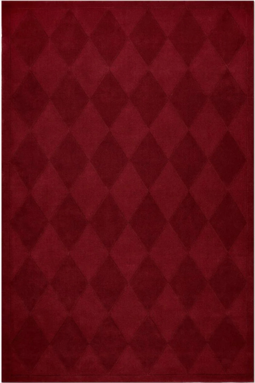 Diamond Arygyle Handmade Tufted Wool Carpet - Headshot