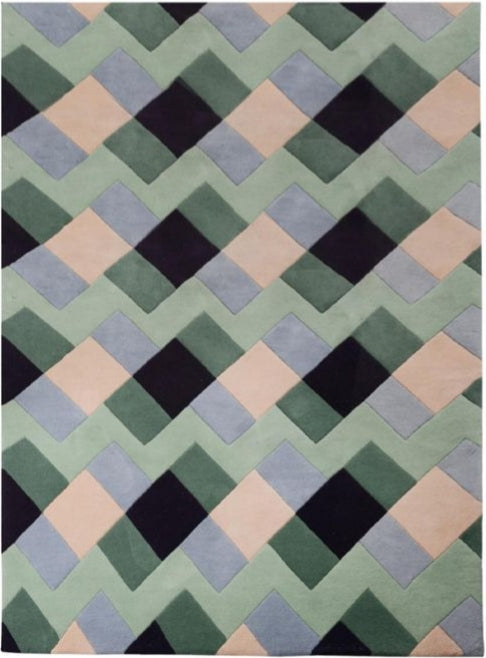 Tribute Brick Handmade Tufted Wool Carpet - Headshot