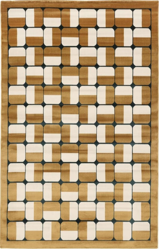 Miriam - Mustard Vista Handmade Tufted Wool Carpet - Headshot