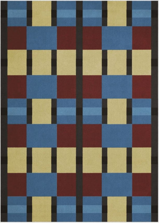 Layered Elevina Handmade Tufted Wool Carpet - Headshot
