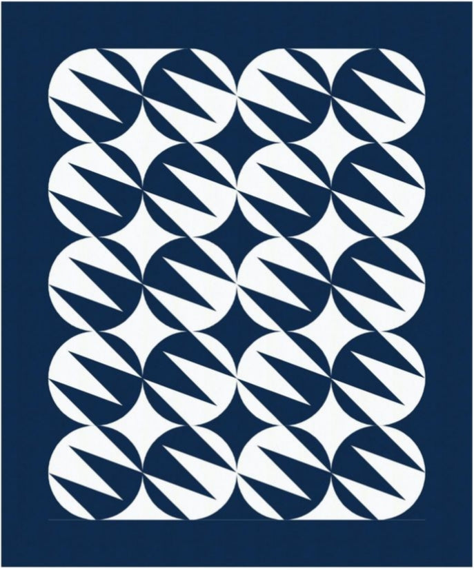 Quarter Triangle Handmade Tufted Wool Carpet - Headshot