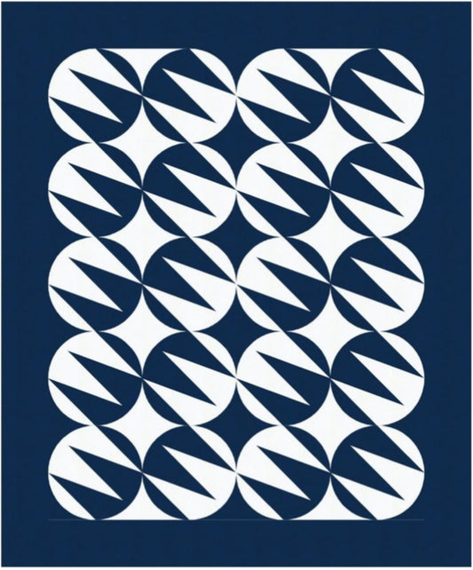 Quarter Triangle Handmade Tufted Wool Carpet - Headshot