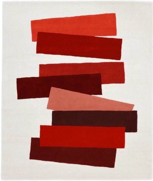 Joseph Albers Handmade Tufted Wool Carpet - Headshot