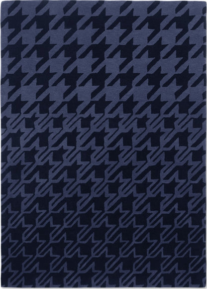 Houndstooth Darky Handmade Tufted Wool Carpet - Headshot