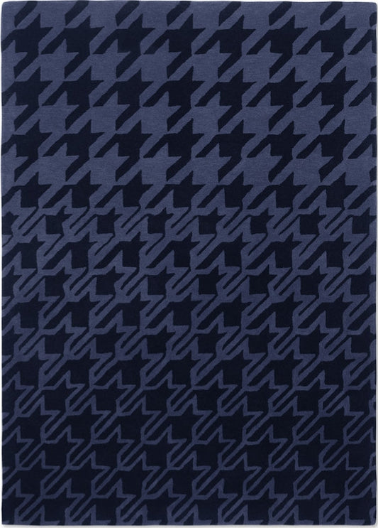 Houndstooth Darky Handmade Tufted Wool Carpet - Headshot
