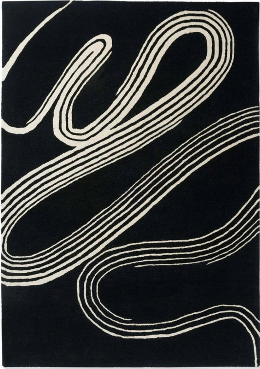 Flow Cavier Handmade Tufted Wool Carpet - Headshot
