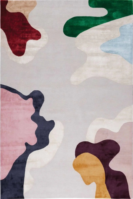 Lash Blush Handmade Tufted Wool Carpet - Headshot