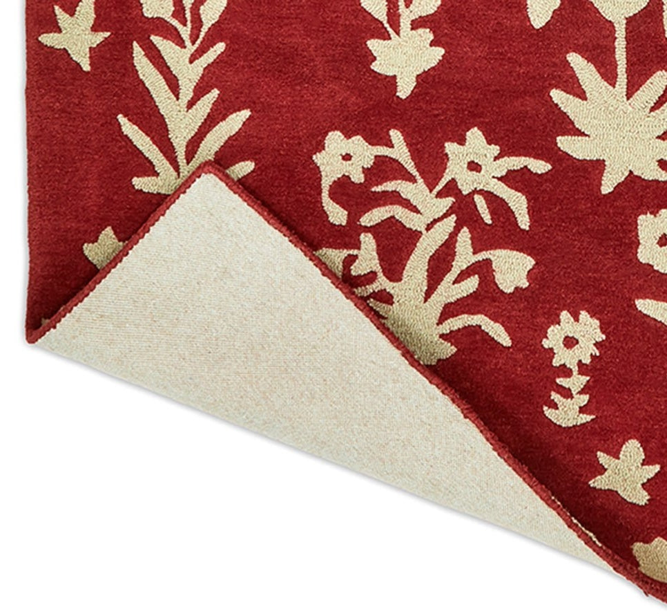Twilight Arch Handmade Tufted Wool Carpet - Corner