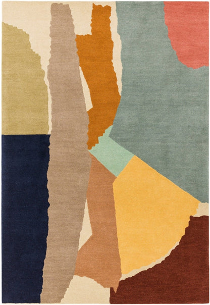 Dusty Note Handmade Tufted Wool Carpet - Headshot