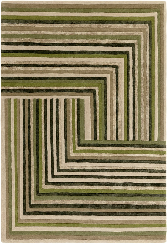Nutmeg Vault Handmade Tufted Wool Carpet - Headshot