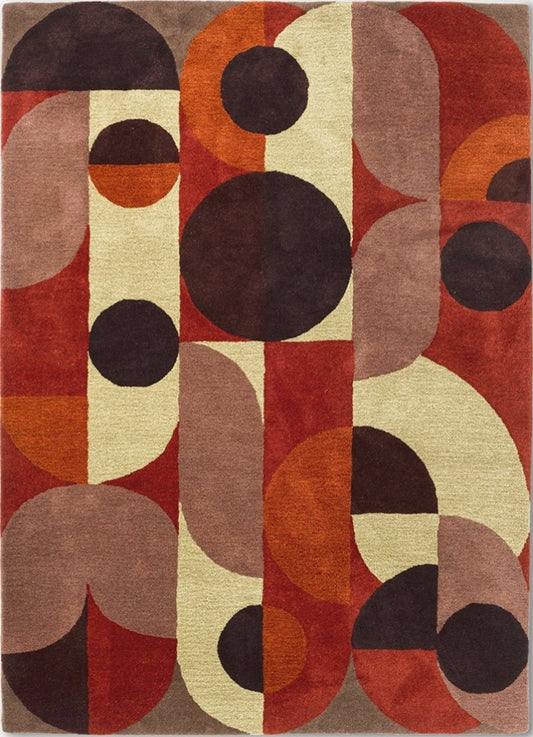 Berry Mist Handmade Tufted Wool Carpet - Headshot