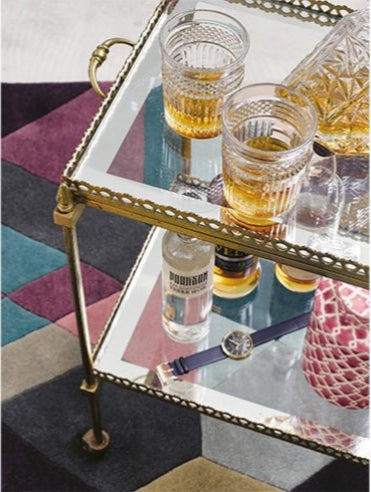 Royalty Loop Handmade Tufted Wool Carpet - CloseUp