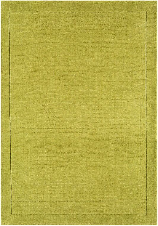 Forest Green Handmade Tufted Wool Carpet - Headshot