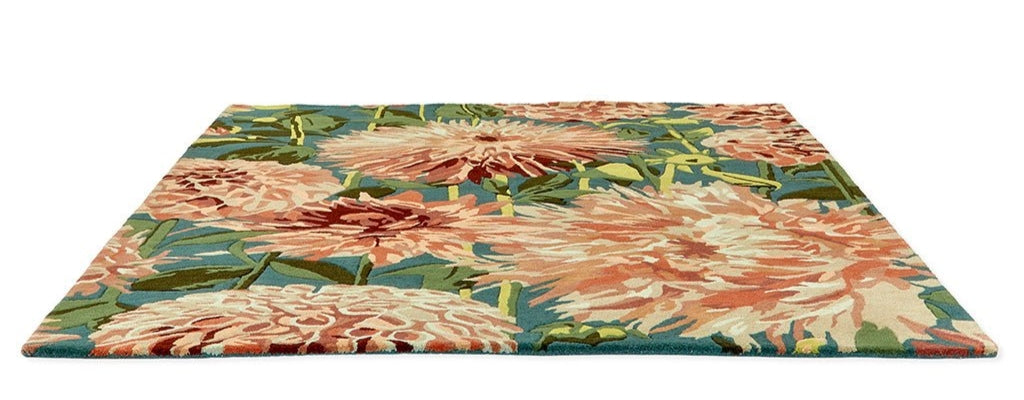 Herlequin Floral Handmade Tufted Wool Carpet - Floorshot