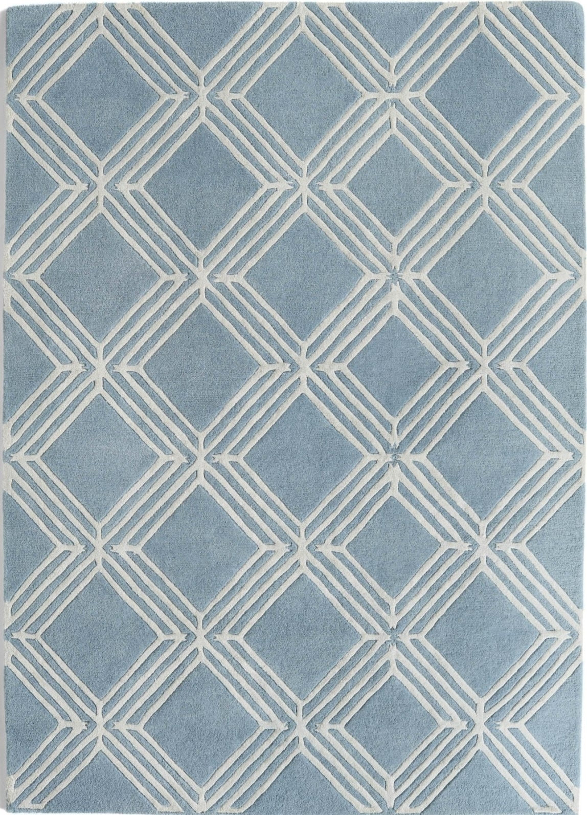 Vienna Diamond Handmade Tufted Wool Carpet - Headshot