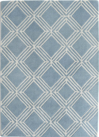 Vienna Diamond Handmade Tufted Wool Carpet - Headshot