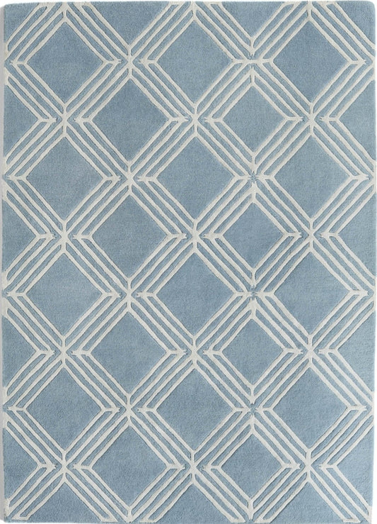 Vienna Diamond Handmade Tufted Wool Carpet - Headshot