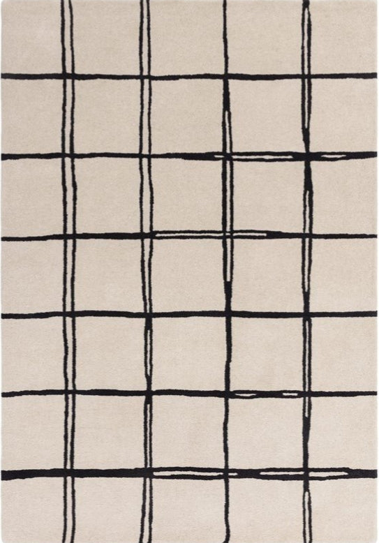 Albany Grid Handmade Tufted Wool Carpet - Headshot