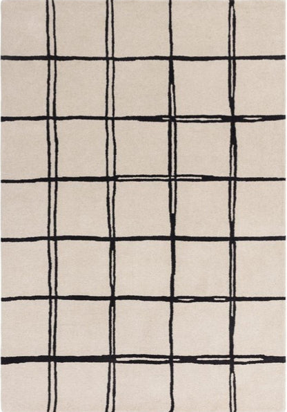 Albany Grid Handmade Tufted Wool Carpet - Headshot