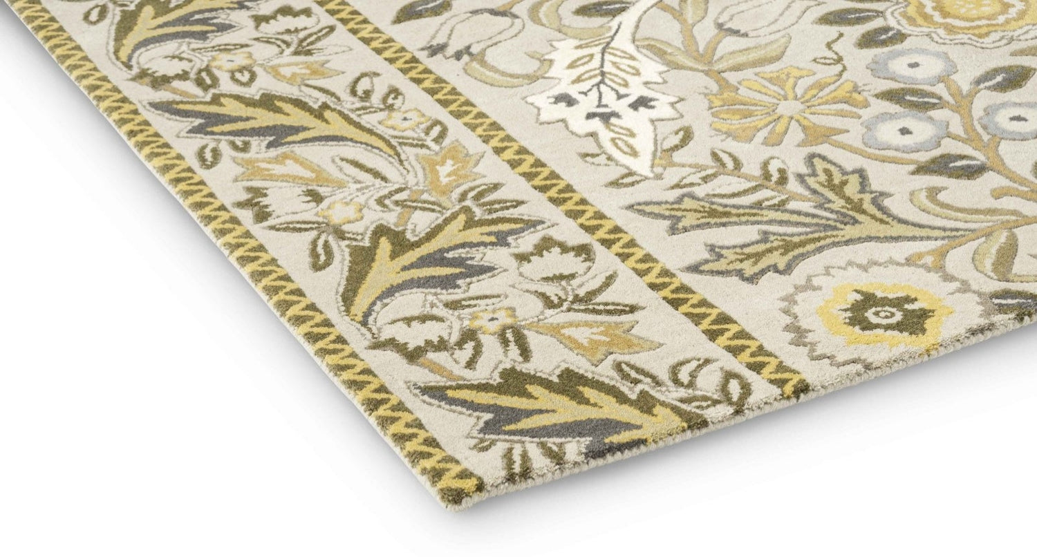 Stunning Vitara Handmade Tufted Wool Carpet - Corner