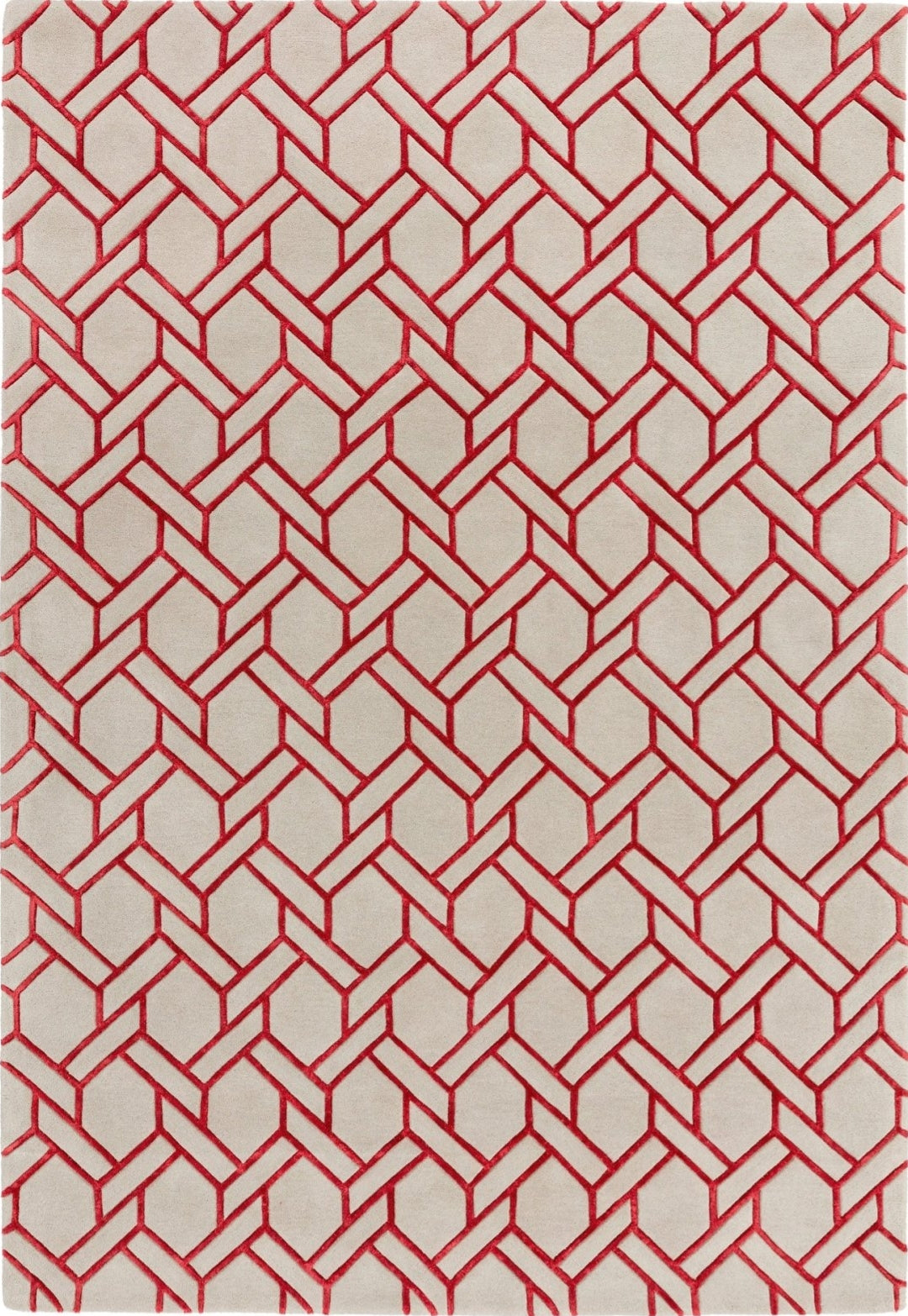 Nexus Lines Handmade Tufted Wool Carpet - Headshot