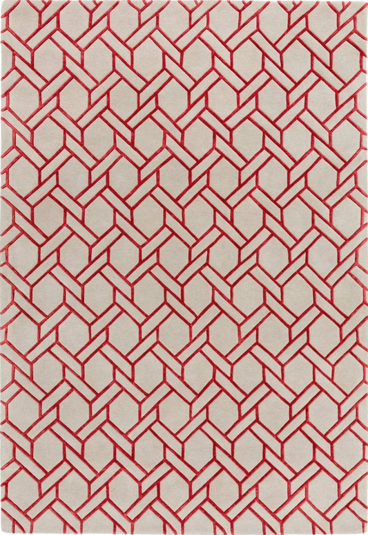 Nexus Lines Handmade Tufted Wool Carpet - Headshot