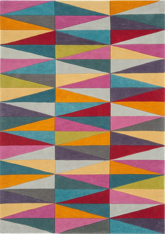 Elementor Triangles Handmade Tufted Wool Carpet - Headshot