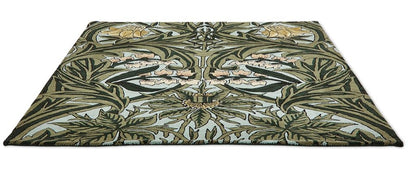 Arbour Leafy Greeny Handmade Tufted Wool Carpet - Floorshot