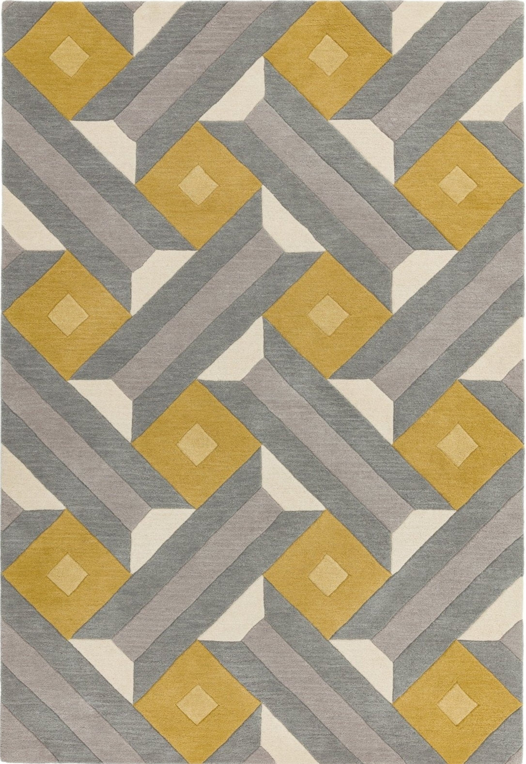 Mosaic Delta Handmade Tufted Wool Carpet - Headshot