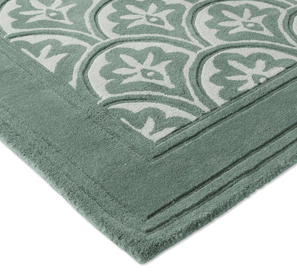 Rise & Fall Handmade Tufted Wool Carpet - Corner