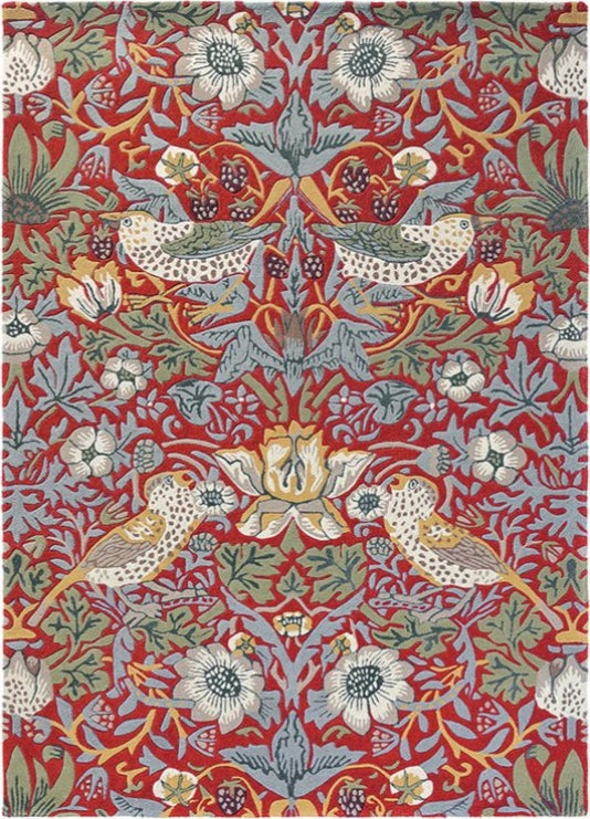 Strawberry Thief Handmade Tufted Wool Carpet - Headshot