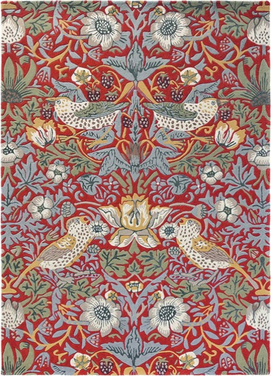 Strawberry Thief Handmade Tufted Wool Carpet - Headshot